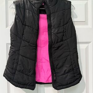 Aeropostale Black Vest with Pink Interior